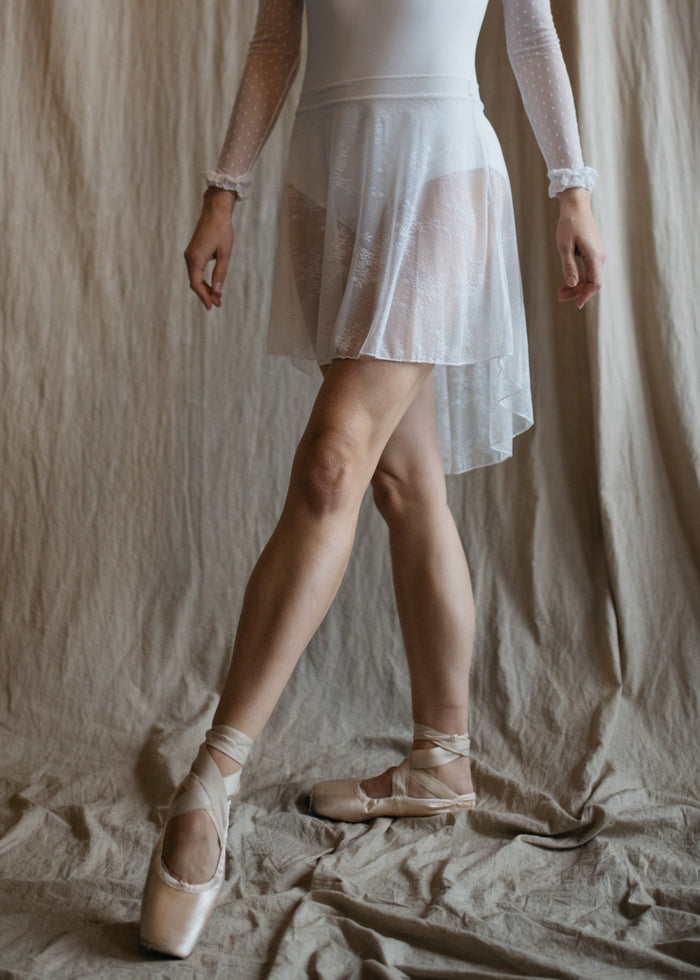 Ava lace skirt - Lace Pull-Up Ballet Skirt